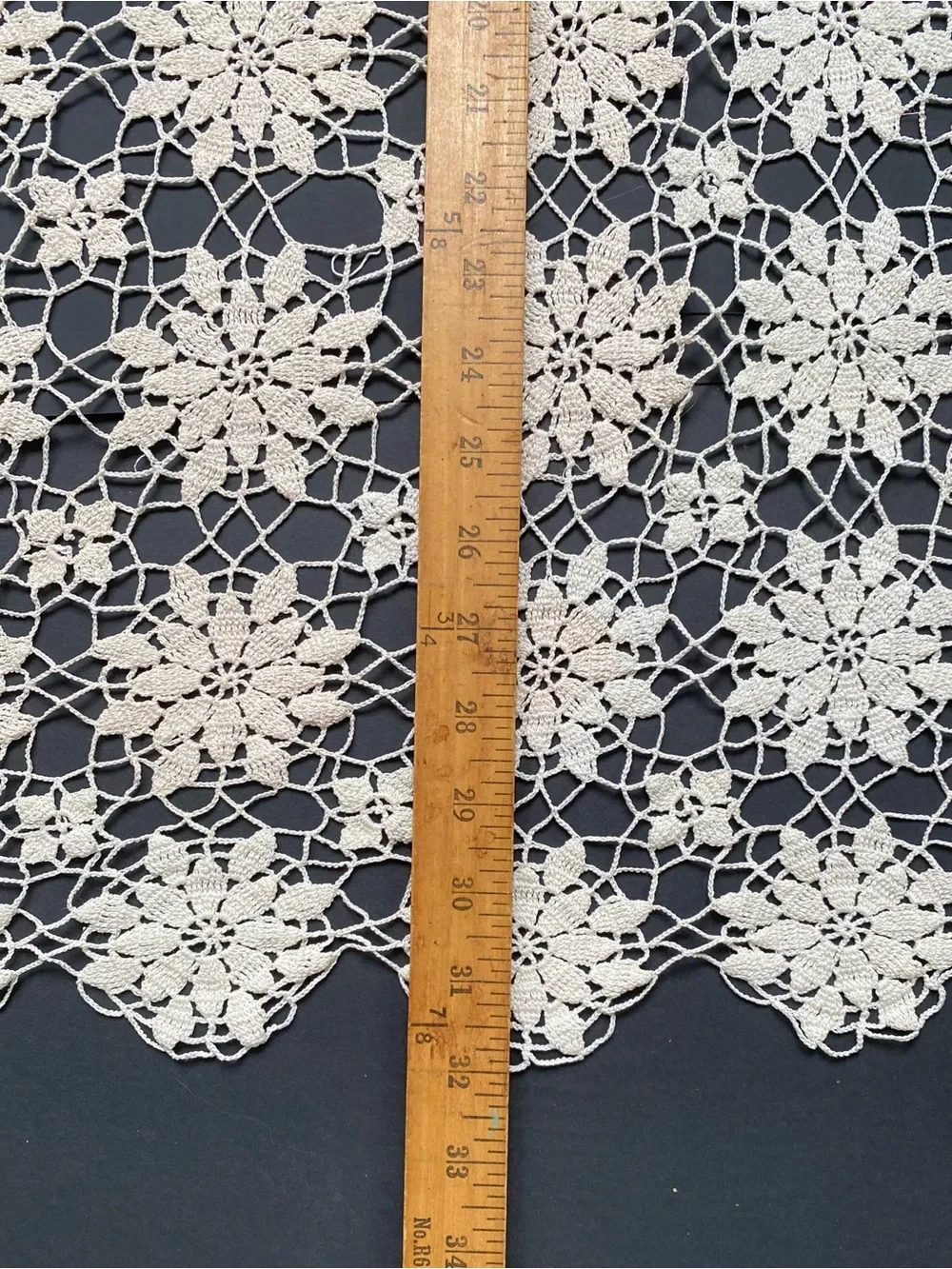 Large Vintage Crochet Lace Doily for Table or Crafts